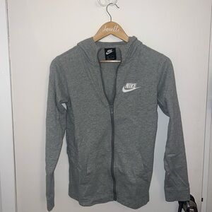 Nike Boy’s XL Heather Gray Full-Zip Hoodie